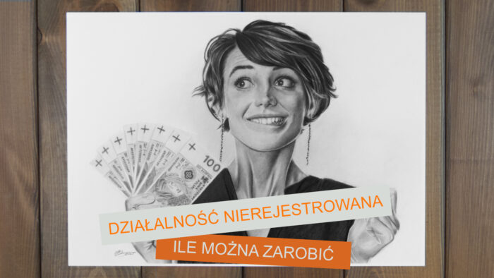 Grafika obrazująca artykuł dotyczący miesięcznego limity przy prowadzeniu działalności nierejestrowanej w 2025 roku