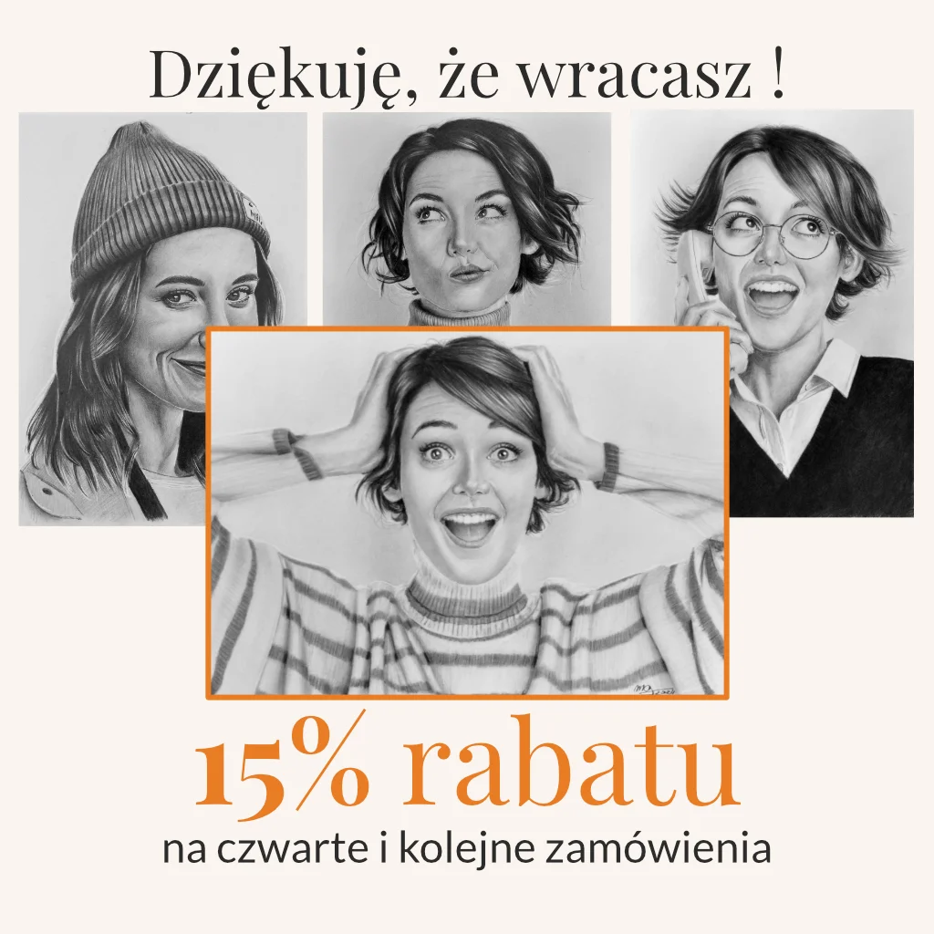 Czwarte i kolejne zamówienia to aż 15 % rabatu. Dziękuję ze jesteś ze mną.