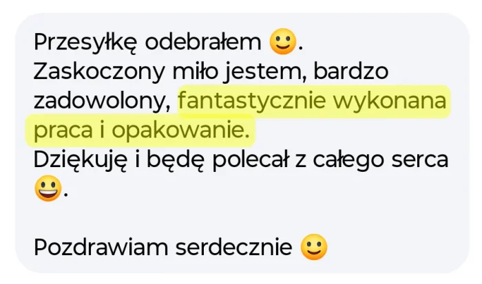 Opinia mojego klienta na temat portretu i współpracy ze mną Przesyłkę odebrałem. Zaskoczony miło jestem, bardzo zadowolony. Fantastycznie wykonana praca i opakowanie. Dziękuję i będę polecał z całego serca. pozdrawiam serdecznie.